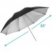 33inch Flash Light Reflector Black Silver Umbrella Lighting Studio